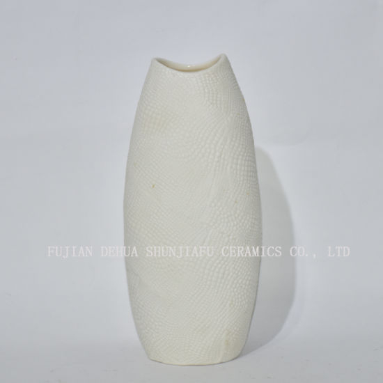 Décoration en céramique simple et moderne pour l'art de l'organisation de vase à fleurs