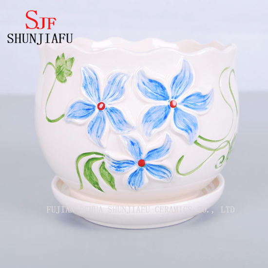 Pot de fleurs en céramique élégant et silencieux