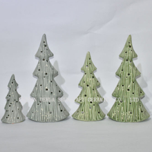 Bougeoir en céramique d'arbre de Noël pour la décoration de la maison