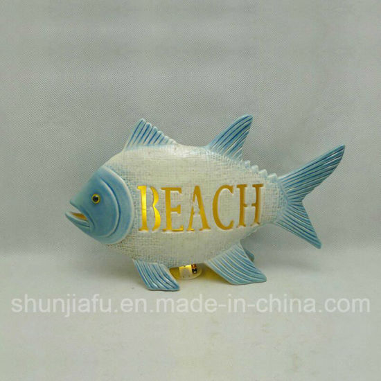 LED de poisson en céramique pour la décoration de la maison