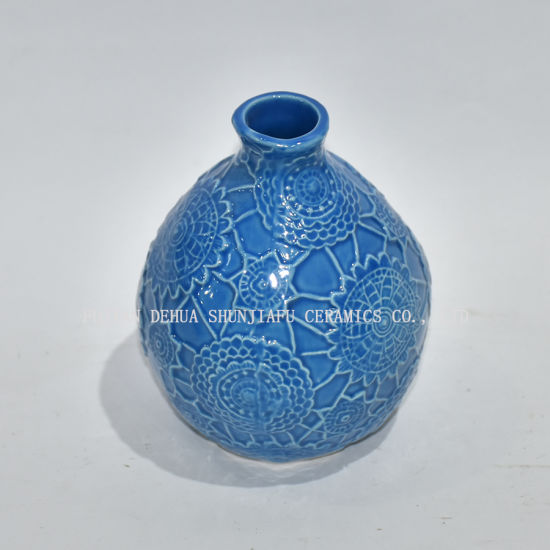 Ensemble de salle de bain 5 pièces en céramique bleue