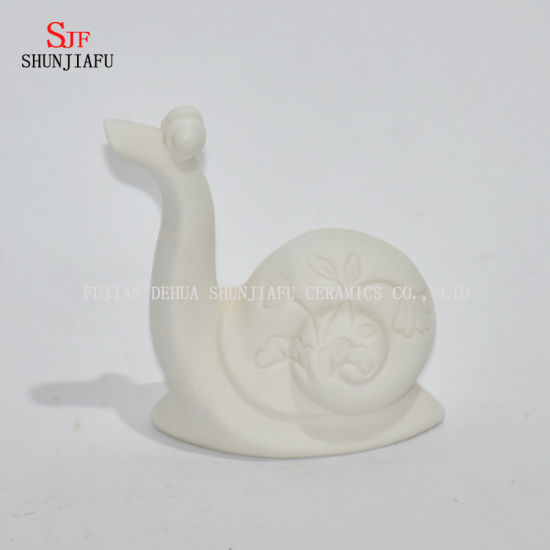 Très belle décoration en céramique de forme d'escargot / maison / bureau / hôtel / cadeau de Noël