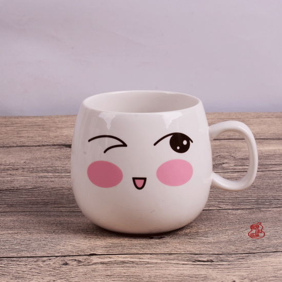 Tasse de petit déjeuner Tasse à café Tasse à lait Tasse d'expression de logo personnalisé
