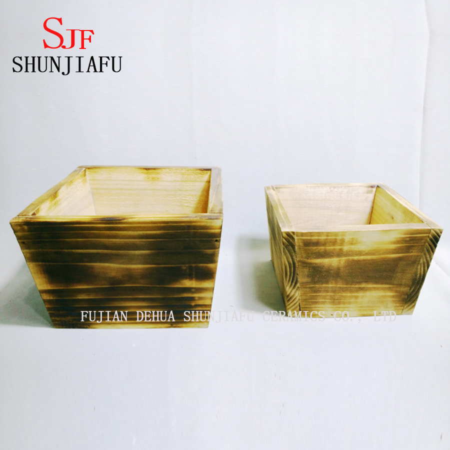 Jardini&egrave;re en bois cr&eacute;ative petites jardini&egrave;res en bois pour plante succulente