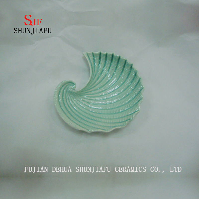 Plats &agrave; poisson en c&eacute;ramique Assiettes &agrave; d&icirc;ner polyvalentes - S&eacute;rie Ocean