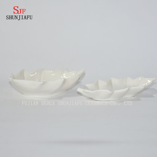 Plats en céramique d'assaisonnement blanc multifonctionnel