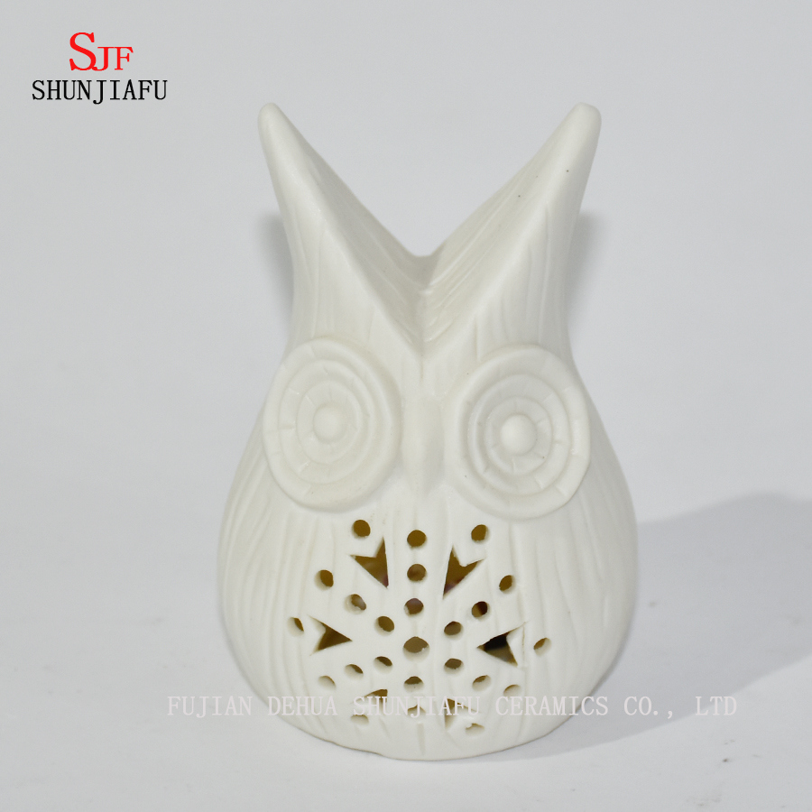 Bougeoirs en c&eacute;ramique en forme de citrouille Halloween / No&euml;l