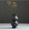 Vases en céramique de porcelaine, bouteille de fleuret noir en céramique