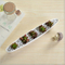 Mini pot de fleurs blanc en forme de bateau d'olive en céramique personnalisé