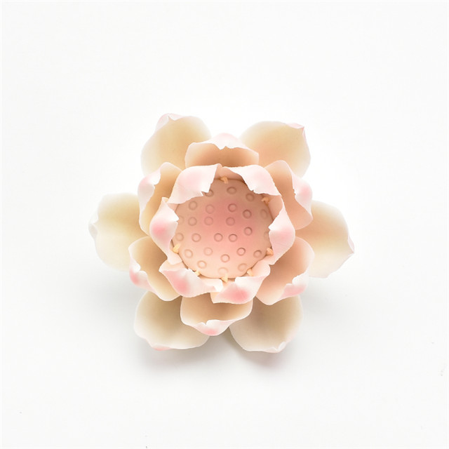 OEM gros décor à la maison en porcelaine Statue artisanat artisanal Figurine fleur en céramique