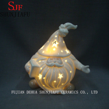 Flamme en céramique de chandelier du père Noël LED pour la maison / décoration de Noël