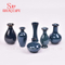 Mini bouteille de fleuret Vases texturés en céramique Vases en grès Bouteille de fleur en saphir