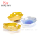 Cuillère de dégustation en porcelaine de couleur blanche de plat de sauce en céramique en forme de cuillère