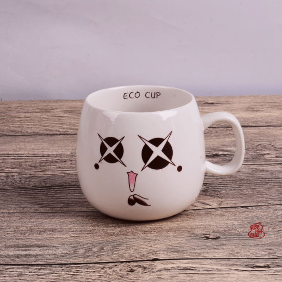 Tasse de petit déjeuner Tasse à café Tasse à lait Tasse d'expression de logo personnalisé