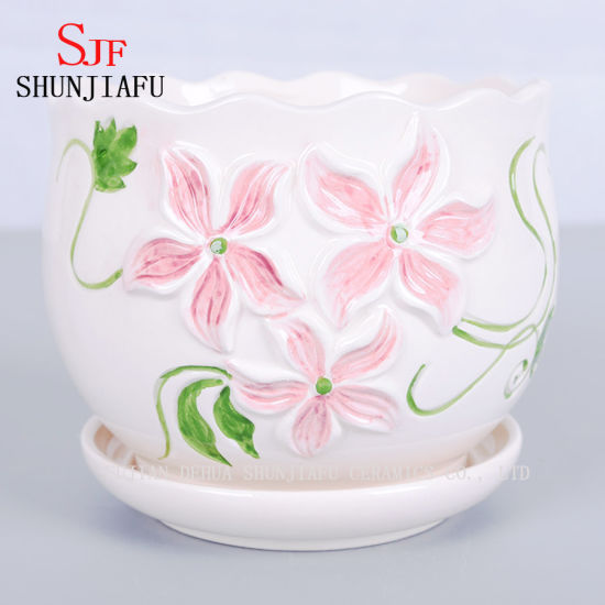 Pot de fleurs en céramique élégant et silencieux