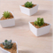 Table basse Type de bureau Pot de fleurs en céramique White Goose
