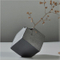 Vase noir en céramique de forme spéciale de personnalité de la mode moderne