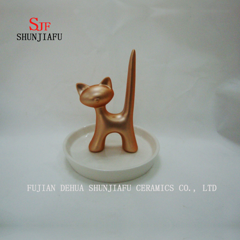 Bijoux Collier Anneau Boucle D'oreille Chat Stand Pr&eacute;sentoir Organisateur Titulaire