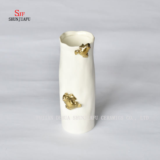 Ensemble de vases en céramique à motifs d'animaux - Assortiment de vases à fleurs