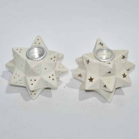 Bougeoir en céramique multifonction, décoration de la maison / cadeau de Noël.