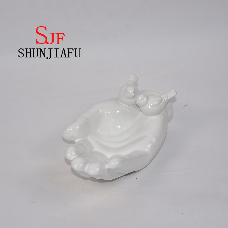 Snack bergamote en c&eacute;ramique ou assiette / plat de fruits pour ustensiles de cuisine (bleu)