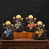 Gueues de style assis ganesha brûleur encens en céramique brûleur de brûleur 