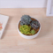Petit pot de fleurs rond en céramique