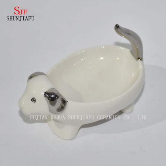 Porte-savon / assiette en céramique de forme animale