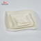 Assiette de service de vaisselle en porcelaine blanche assiette à trempette peinte pour apéritif, dessert, salade, collation, Sushi, fruits, pain - lot de 4