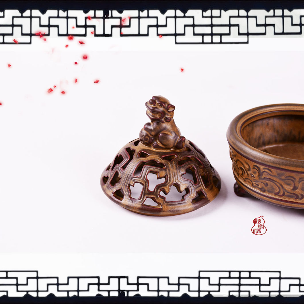 Un seul br&ucirc;leur d'encens Lion Encensoir de br&ucirc;leur d'encens de style classique