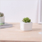 Mini pot blanc triangulaire en céramique de bureau créatif