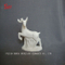 Décoration en céramique blanche animaux Figurine petits cerfs Milu sculptures en porcelaine rennes artisanat noël