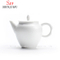 Théière en céramique classique blanche 6 tasses pour la décoration