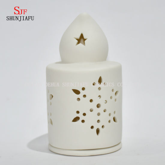 Photophore en céramique Bougeoir pour bougies chauffe-plat