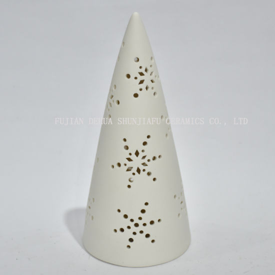 Bougeoir / cadeaux blancs de bougie chauffe-plat de Noël de société de bougie de Noël