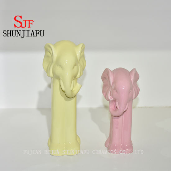 Mobilier créatif pour l'ornement de maison d'éléphant en céramique