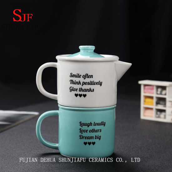 Tasse à thé en porcelaine de haute qualité pour voyage personnel portable rapide