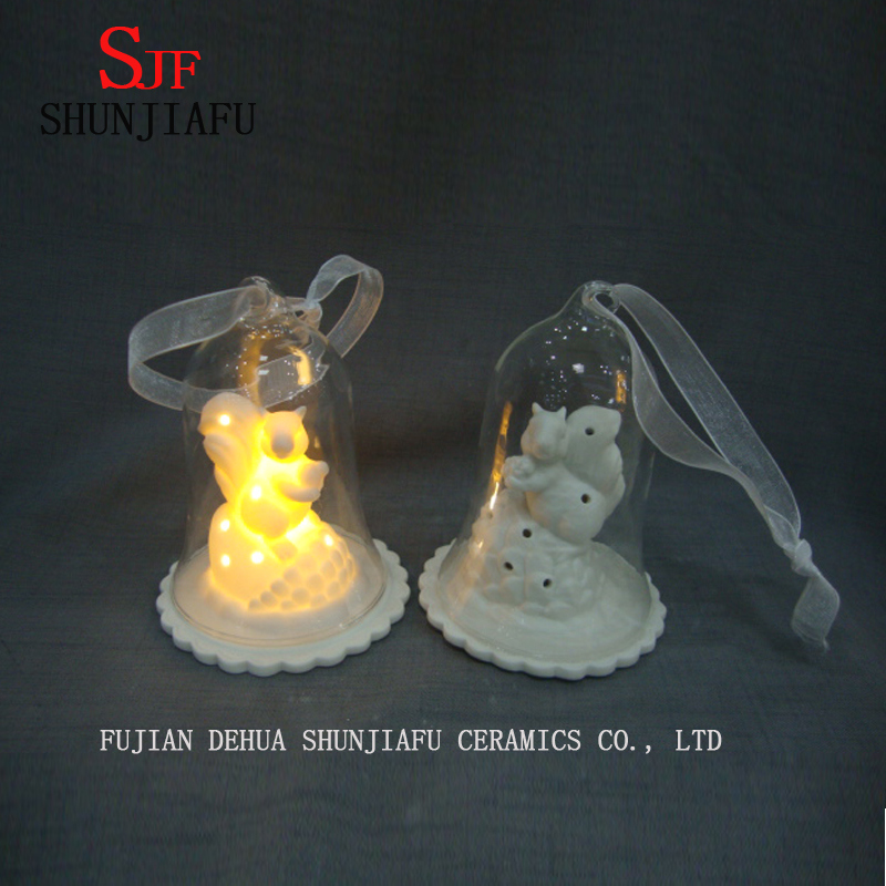 Couvercle d'ornement de d&ocirc;me en verre inspir&eacute; de l'apothicaire de No&euml;l du monde - C&eacute;ramique