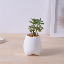 Pot de fleur en céramique de mode de personnalité créative ivoire
