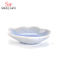 Cuillère de dégustation en porcelaine de couleur blanche de plat de sauce en céramique en forme de cuillère