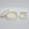 Céramique blanche ronde surélevée décorative / porte-bijoux supérieur de commode