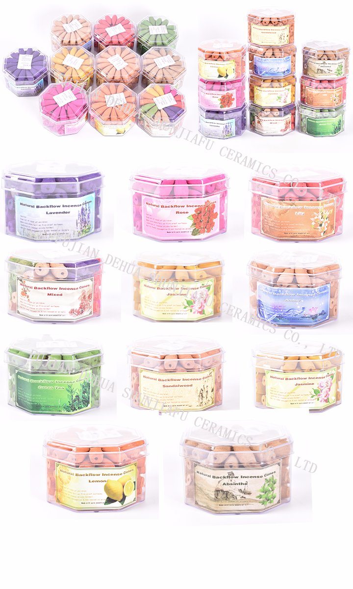 D&Eacute;COR DE D&Eacute;CORS &Agrave; L'AIDE CONSEURS Souvenirs Smoke Reverse CONES CONES ENCENSE CERAMIQUE CENSINCE LOTUS Backflow Encens Burner