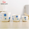 Pot de fleurs en céramique forme ronde lot de 3