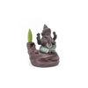 Accueil bâton supports vert Ganesha reflux brûleur d'encens éléphant dieu emblème de bon augure et succès en céramique cône encensoir décor à la maison