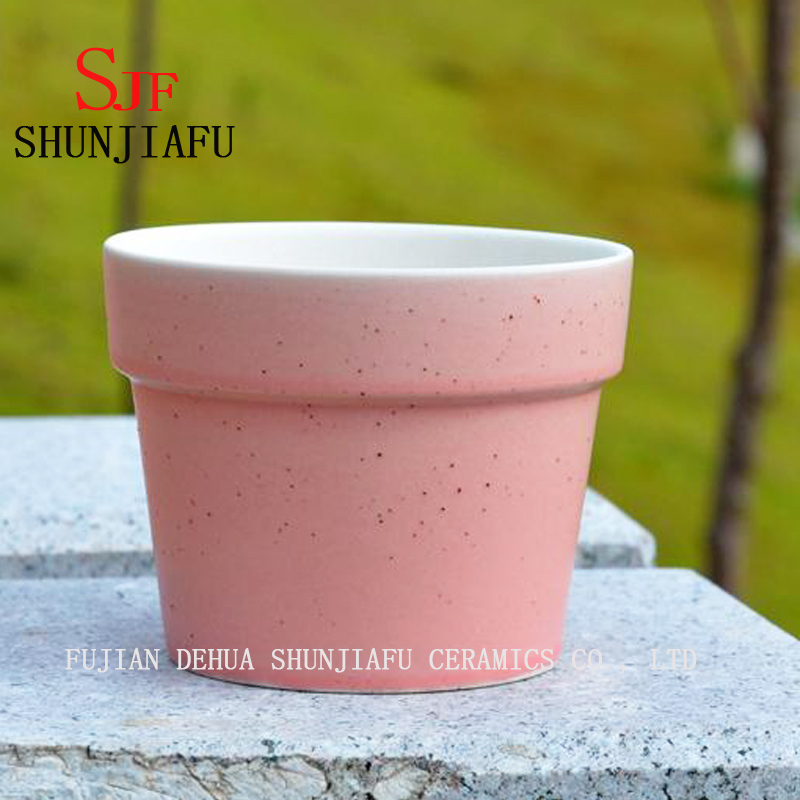 Macaron color&eacute; petit planteur succulent pot de fleurs en c&eacute;ramique d&eacute;coration de la maison