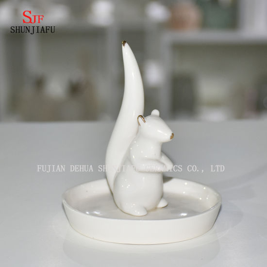 6 PCS / ensemble, supports de bijoux en céramique fine / organisateur de bijoux