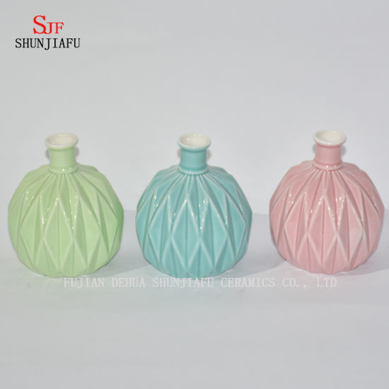 Vase en céramique unique à 5 couleurs / simple
