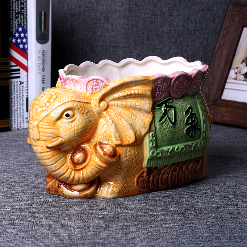 2017 mignon &eacute;l&eacute;phant pot de fleurs plantes succulentes pot de fleurs planteur int&eacute;rieur ext&eacute;rieur