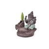 Accueil bâton supports vert Ganesha reflux brûleur d'encens éléphant dieu emblème de bon augure et succès en céramique cône encensoir décor à la maison