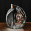 Ameublement décoration céramique noir or noir guanyin encensoir refoulement bouddha Statue artisanat cadeaux